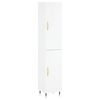 vidaXL Wysoka szafka, biała z wysokim połyskiem, 34,5x34x180 cm