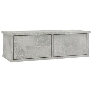 vidaXL P&oacute;łka ścienna, betonowa szarość, 60x26x18,5 cm