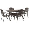 vidaXL Zestaw do jadalni w ogrodzie 5 pcs Czarny Aluminium