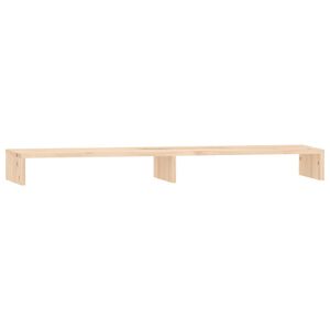 vidaXL Podstawka na monitor, 100x27x10 cm, lite drewno sosnowe