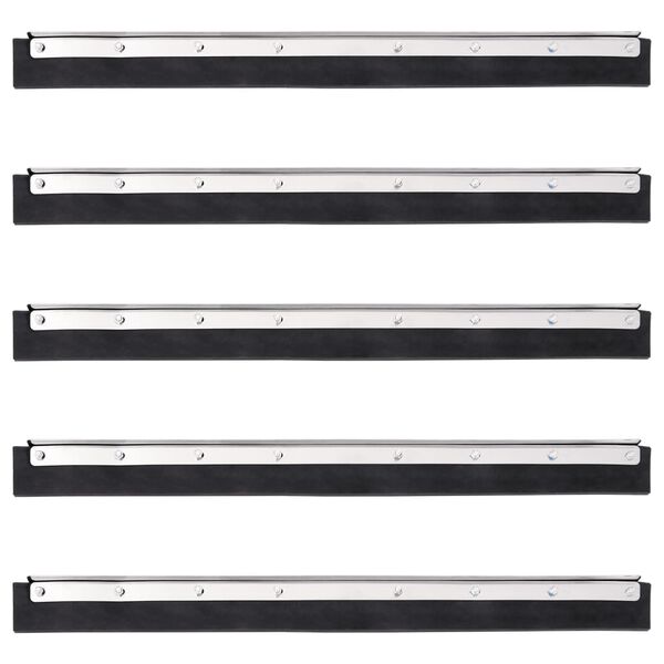 vidaXL Końc&oacute;wki do podłogowej ściągaczki do wody, 5 szt., 60,5x2x5 cm