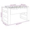 vidaXL St&oacute;ł do futbolu 2 pcs Dąb wędzony 146,5 x 74 x 85 cm