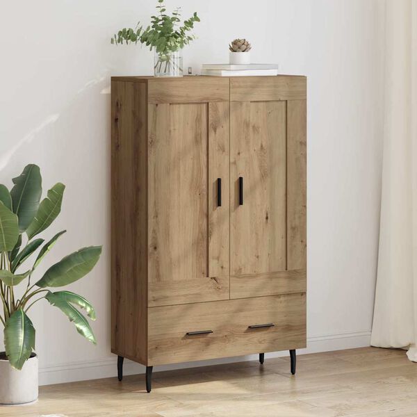 vidaXL Highboard z szufladą Dąb rzemieślniczy 69,5 x 31 x 115 cm
