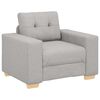 vidaXL Sofa Fotel, szary chmurowy, 100x78x80 cm, obity tkaniną