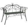 vidaXL Ławka ogrodowa 2-Liczba miejsc 130 x 47 x 90 cm Stal