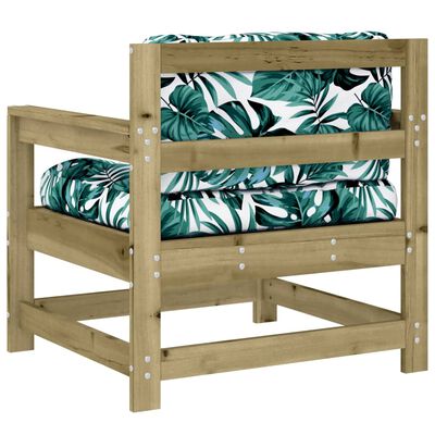 vidaXL Fotele ogrodowe z poduszkami, 2 szt., impregnowana sosna