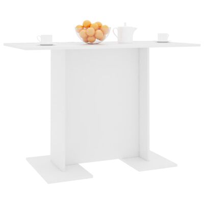 vidaXL Stół jadalniany, biały, 110x60x75 cm, materiał drewnopochodny
