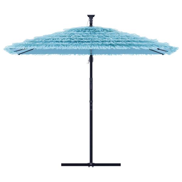 vidaXL Parasol ogrodowy na stalowym słupku, niebieski, 269x269x235 cm