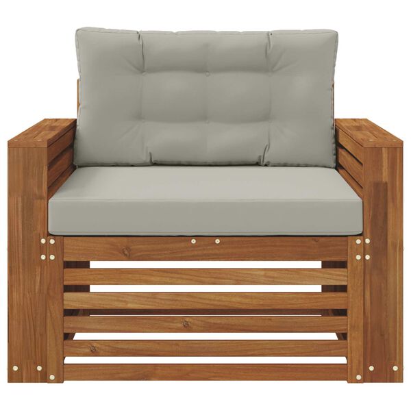 vidaXL Zestaw sof na zewnątrz Lite drewno akacjowe i poliester