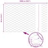 vidaXL Słupek ogrodzeniowy. Srebrny 100 x 0,6 m (mesh 50 mm) Stal