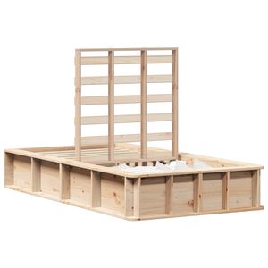 vidaXL Ramka ł&oacute;żka Woskowy Brąz 75 x 190 cm Lite drewno sosnowe