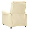 vidaXL Elektryczny fotel masujący, kremowy, sztuczna skóra