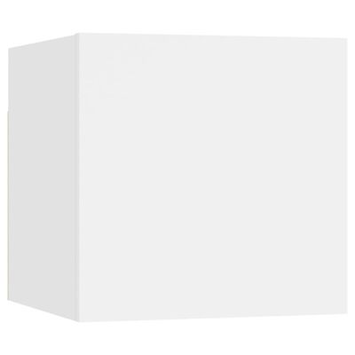 vidaXL Wiszące szafki telewizyjne, 2 szt., białe, 30,5x30x30 cm