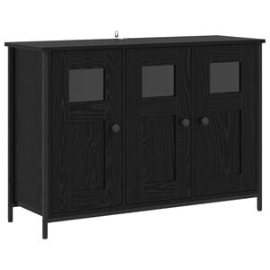 vidaXL Bufet Czarny dąb 100 x 35 x 70 cm Drewno inżynieryjne