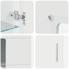 vidaXL Zestaw szafek RTV Wysoki połysk biały Materiał drewnopochodny