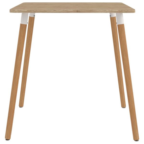 vidaXL 5-częściowy zestaw obiadowy 80x80 cm, czarno-ż&oacute;łty