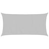 vidaXL Żagiel przeciwsłoneczny, jasnoszary, 4x2 m, 100% poliester
