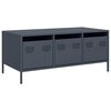 vidaXL Stolik kawowy, antracyt, 101,5x50x43,5 cm, stal