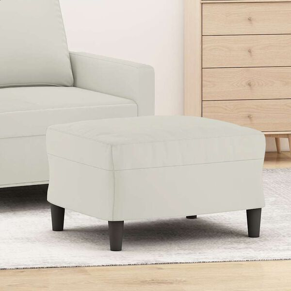 vidaXL Podn&oacute;żek, kremowy, 60x50x41 cm, aksamit