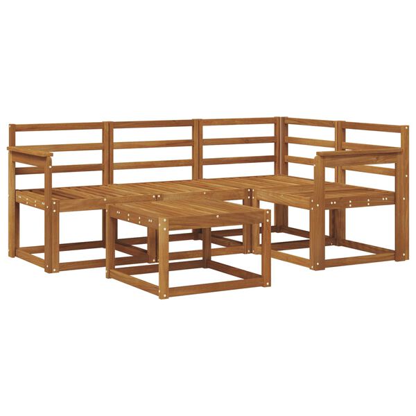 vidaXL Zestaw sof na zewnątrz 5 pcs Naturalny Lite Drewno Akacji
