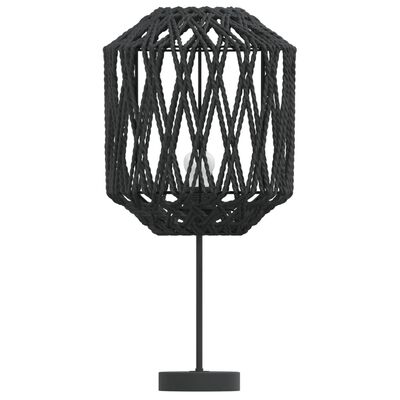 vidaXL Klosz do lampy, czarny, Ø23x28 cm, żelazo i papier
