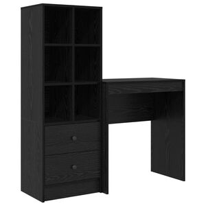 vidaXL Biurko Czarny Dąb 115,5 x 40 x 127 cm 2 szt.