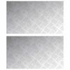 vidaXL Stopień 2 szt. 70 x 40 cm Srebrny Aluminium Prostokątny