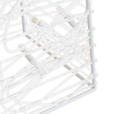 vidaXL Zestaw stożków dekoracyjnych z ciepłym białym LED, 60/90/120 cm