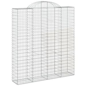 vidaXL Łukowaty kosz gabionowy 200x50x220/240 cm, galwanizowane żelazo
