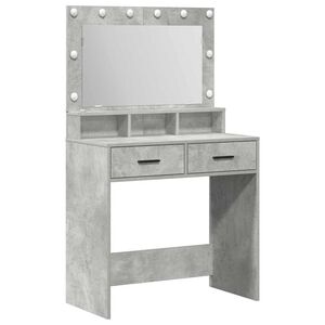 vidaXL Toaletka Betonowy szary 79 x 41 x 135 cm Drewno inżynieryjne