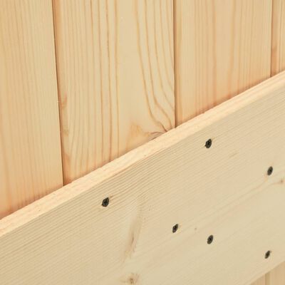vidaXL Drzwi, 100x210 cm, lite drewno sosnowe