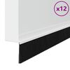 vidaXL Szczotki uszczelniające do drzwi samoprzylepne 12 pcs Biały
