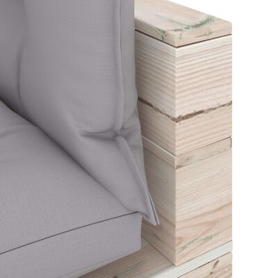 vidaXL Sofa narożna z palet, z poduszkami, drewno sosnowe