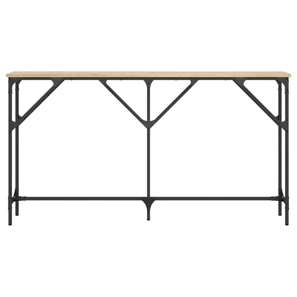 vidaXL Stolik konsolowy, dąb sonoma, 140x23x75 cm