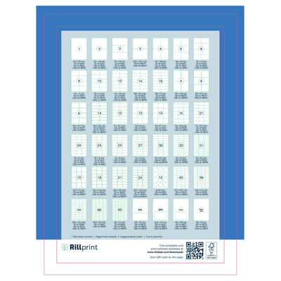 rillprint Etykiety samoprzylepne, 105x42,4 mm, 1000 arkuszy, białe