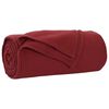 vidaXL Koce narzutowe 6 pcs Bordeaux Czerwony 240 x 220 cm Polar