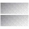 vidaXL Stopień 2 szt. 100 x 40 cm Srebrny Aluminium Prostokątny