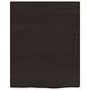 vidaXL Blat do łazienki, ciemnobrązowy, 40x50x(2-4) cm, lite drewno