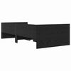 vidaXL Ramka ł&oacute;żka Czarny Dąb 90 x 200 cm Lite drewno sosnowe