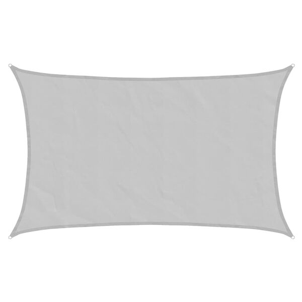 vidaXL Żagiel przeciwsłoneczny, jasnoszary, 8x5 m, 100% poliester