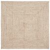 vidaXL Dywan strefowy Naturalne i białe 120 x 120 cm Juta