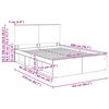 vidaXL Ramka ł&oacute;żka Dąb wędzony 160 x 200 cm Lite drewno sosnowe