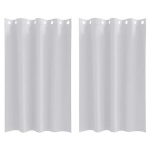 vidaXL Firany blackout z k&oacute;łkami 2 pcs Jasnoszary 175 x 140 cm