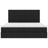 vidaXL Ł&oacute;żko z miejscem do przechowywania Czarny 180 x 200 cm