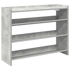 vidaXL P&oacute;łka na buty, betonowa szarość, 80x25x62 cm
