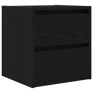 vidaXL Szafka nocna wisząca czarny dąb 38x34x40 cm