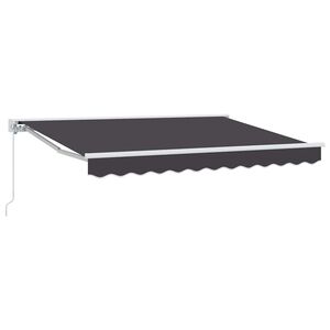 vidaXL Rama markizy antracytowy 250 x 200 cm Poliester z powłoką PU
