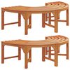 vidaXL Ławka Drzewna 2 pcs Naturalny 160 x 80 x 45cm