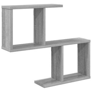vidaXL P&oacute;łka ścienna Szary Sonoma 60 x 12 x 50,5 cm