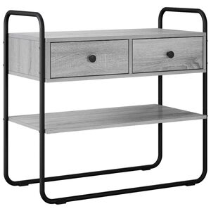 vidaXL Konsola Szary Sonoma 80 x 40 x 75 cm Drewno inżynieryjne
